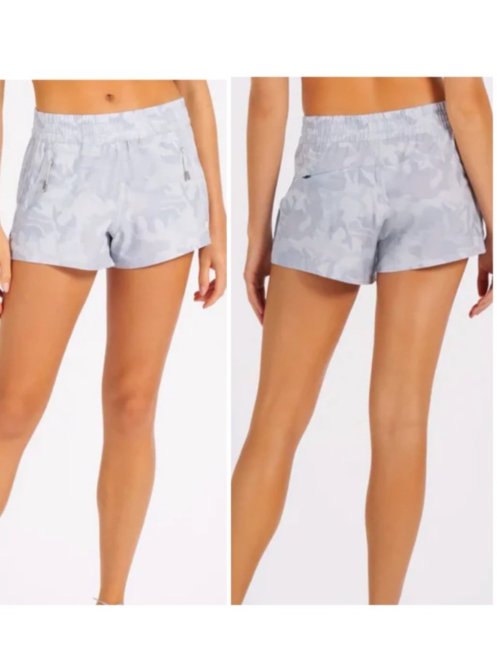 Vuori Grey Dash Camo Lightweight Shorts XS